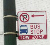 bus sign